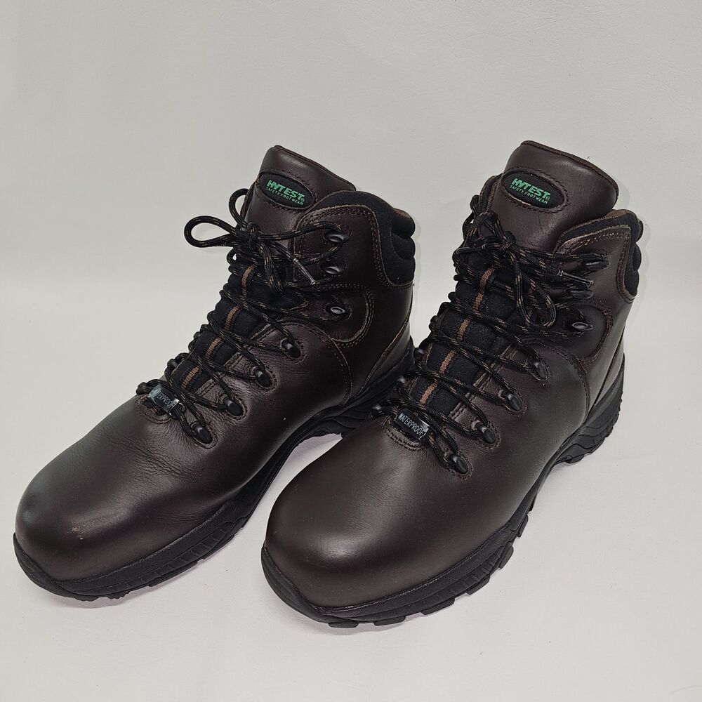 Hytest Safety Footwear Composite Toe Hiker Mens EH Waterproof 12W Brown K12191